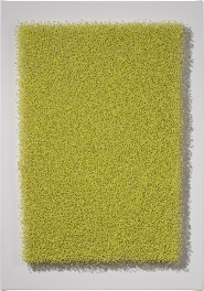 YELLOW II - 2020 - Glass head pins on canvas- 100x70cm