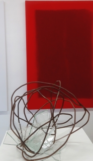 005 "Untitled" 2019 | Steel and glass | 26 x 30 x 30 cm